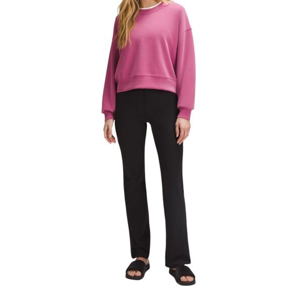 Lululemon Softstreme Perfectly Oversized Cropped Crew *Washed Mauve - Picture 6 of 8